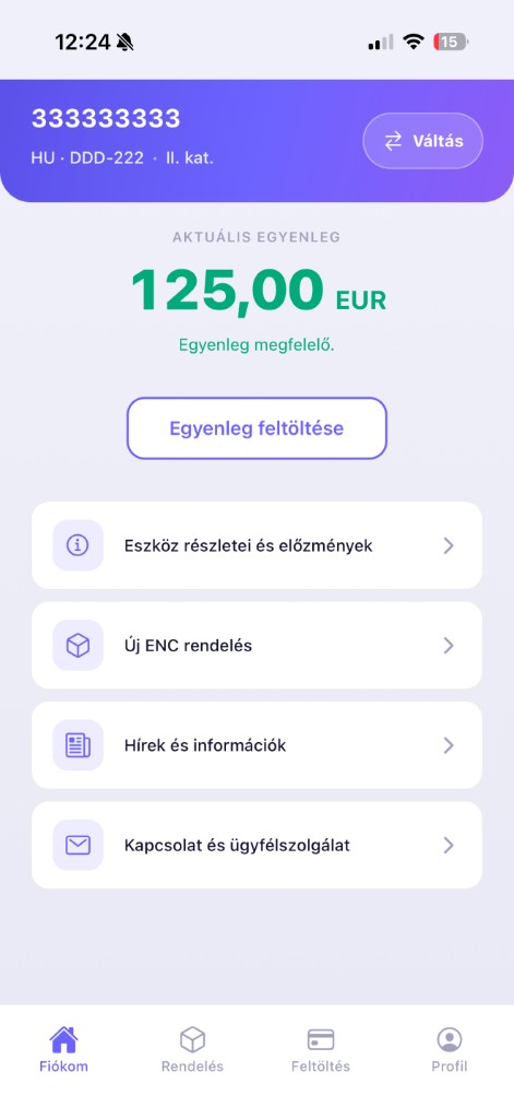AdriaGo app képernyő 1